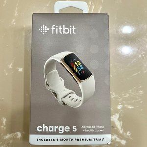 Brand New Fitbit Charge 5 Activity Tracker. Color: Lunar White